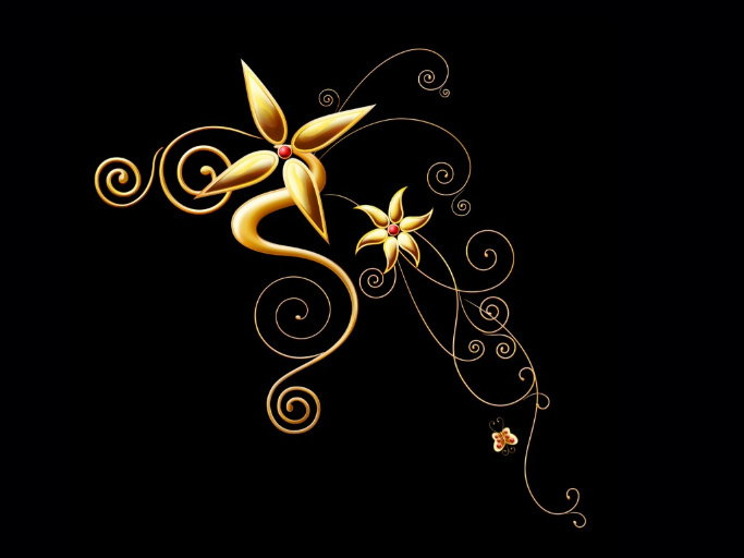 Gold Flowers