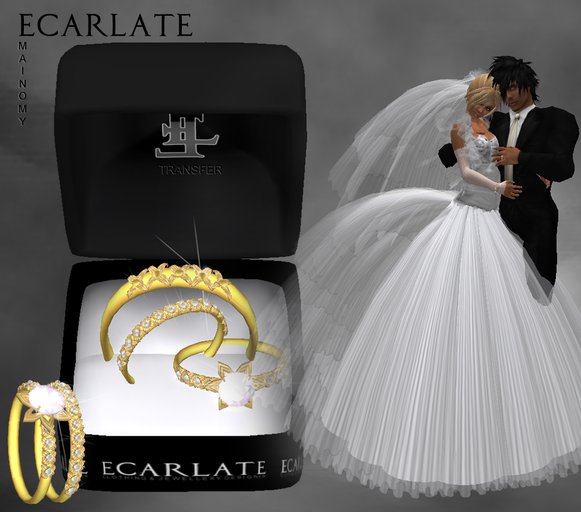 Ecarlate - Alliance Ladies/Men + Engagement (Gold) - Mainomy