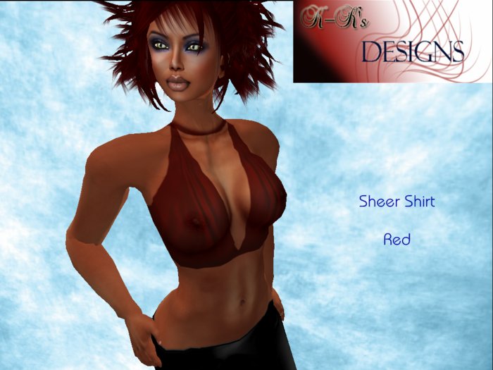 Sheer Shirt Red