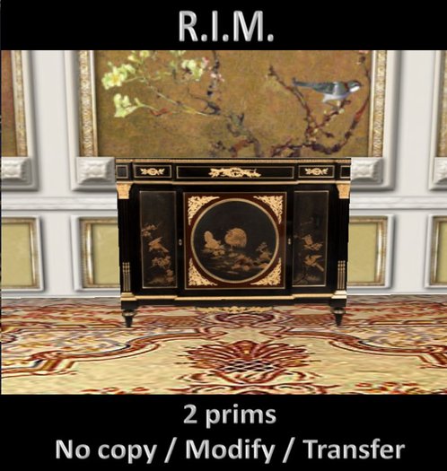 Louis XVI style commode / comoda negra estilo Luis XVI