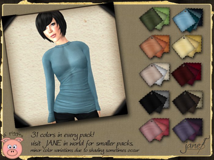 JANE - drew long sleeve tee.31 pack