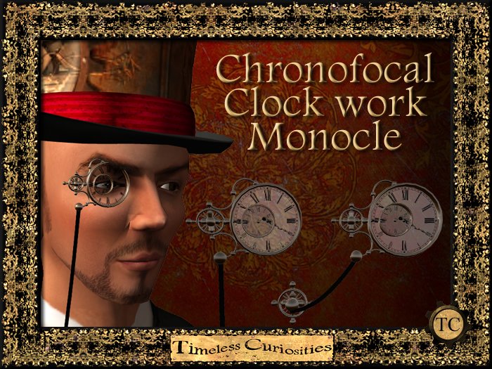 TC chronofocal Stemmpunk clock work monocle