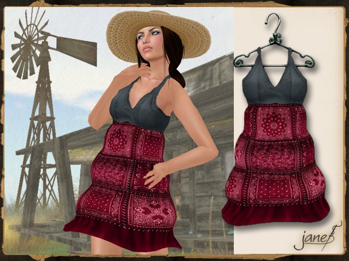 JANE - recycled dress.cherry