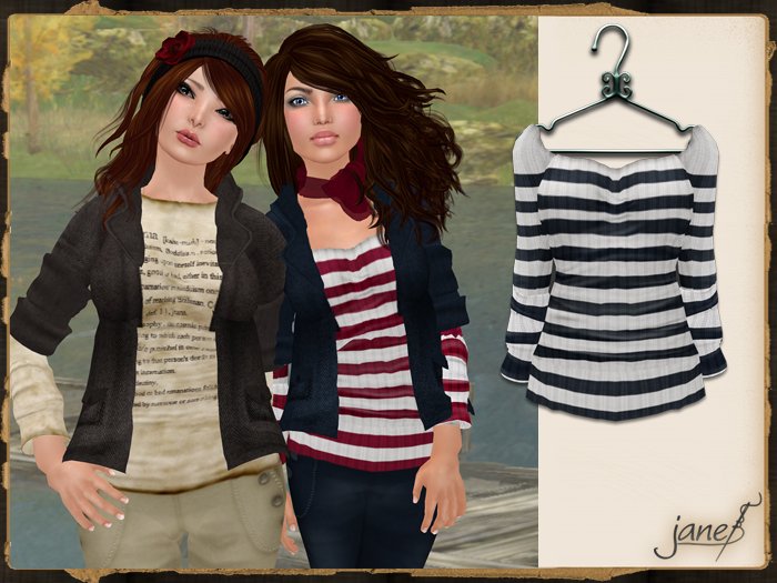 JANE - sail away top.navy
