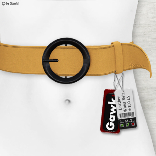 Gawk! Leather Waist Belt - ADVOCAAT -