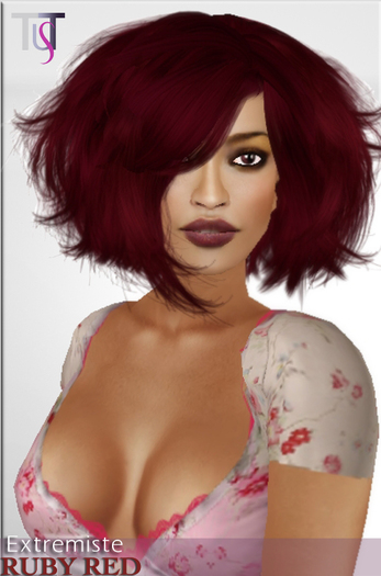 TuTy's - EXTREMIST volume hairstyle RUBY RED