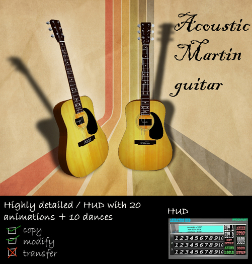 * Guitar "Martin" Acoustic * 