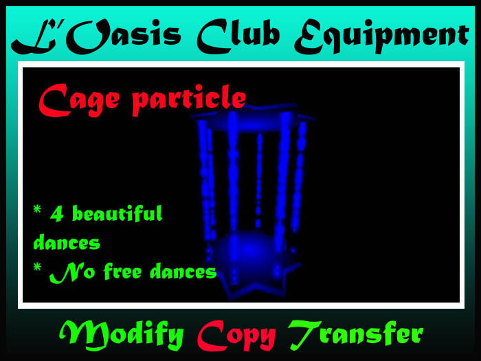 cage particle blue no copy