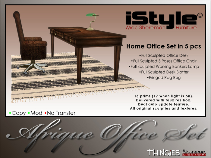 iStyle/Thingies Home Office Set "Afrique"