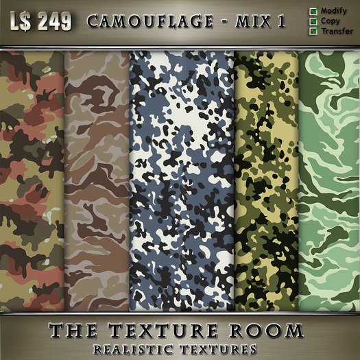The Texture Room - Camouflage Mix 1 Textures 