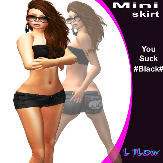 ::L-FLOW:: Mini Skirt Maica *black*