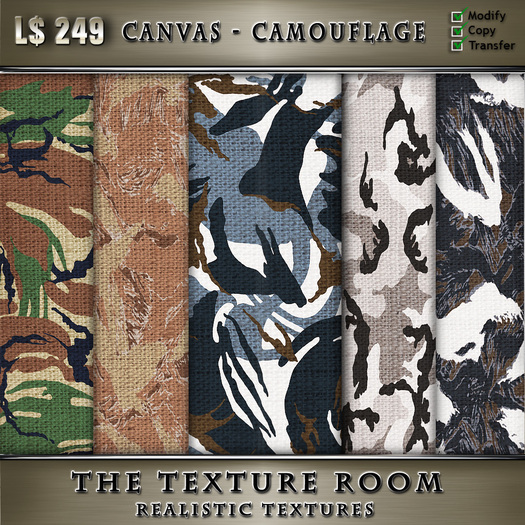 The Texture Room - Canvas Camouflage Textures 