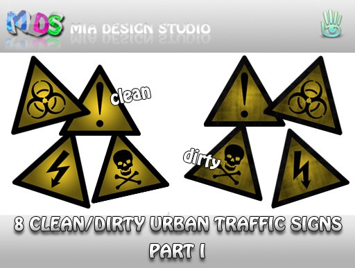 MDS 8 Clean/Dirty Urban Traffic Signs (PART 1)