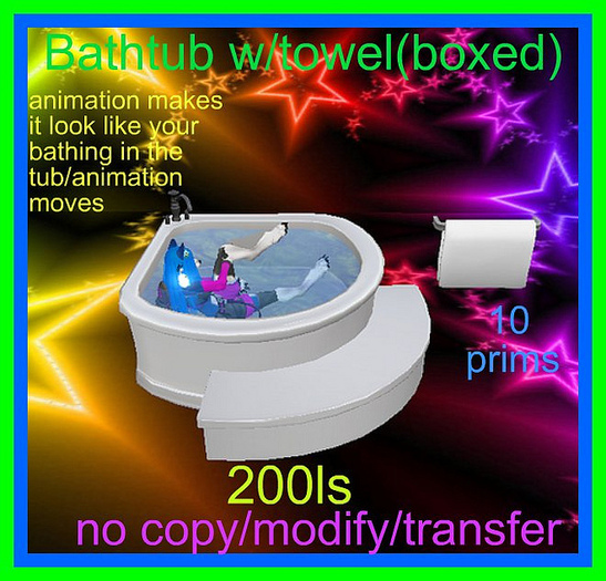 Bathtub w/towel(boxed)