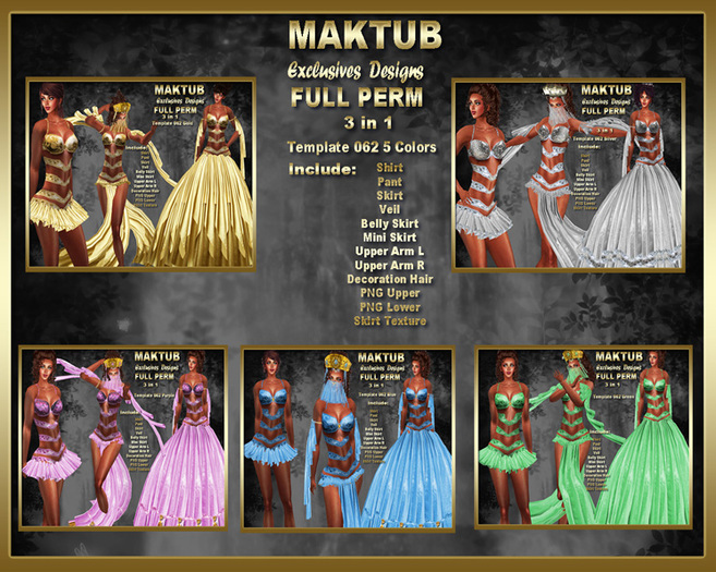 MAKTUB TEMPLATES 062 5 COLORS