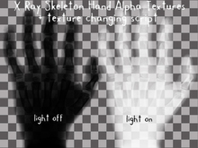 FULL PERM X Ray Skeleton Hand Alpha Textures 1 + Script