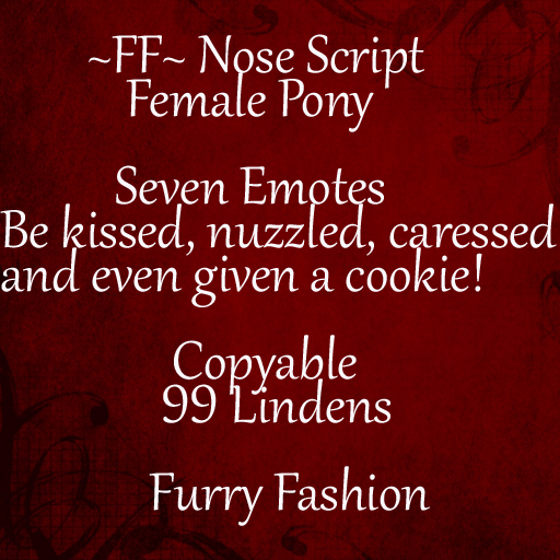 ~FF~ Nose Script ~ Female Pony