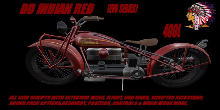 DD INDIAN RED BIKE (boxed)