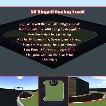 Second Life Marketplace - SV Slope Racing Track [256x256m] [Low Prim ...