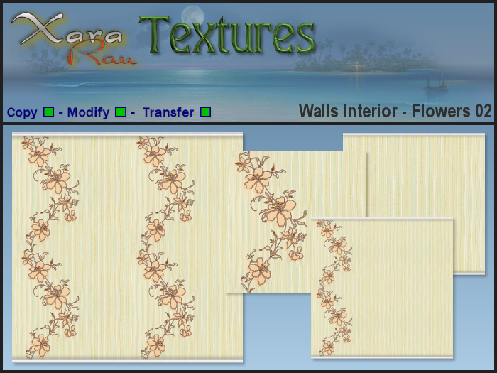 XR Textures - Walls Interior Flowers 02