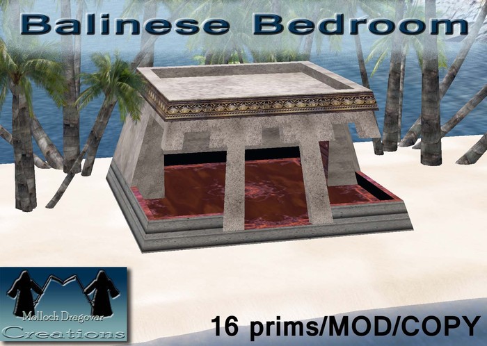 Balinese bedroom Boxed