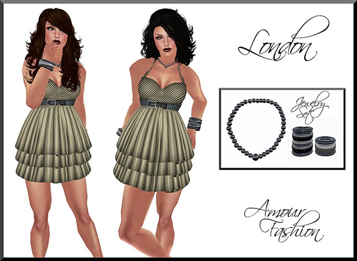 ✦ CLEARANCE✦ Amour Fashion - London Dress - Beige
