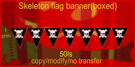 Skeleton Flag banner(boxed)