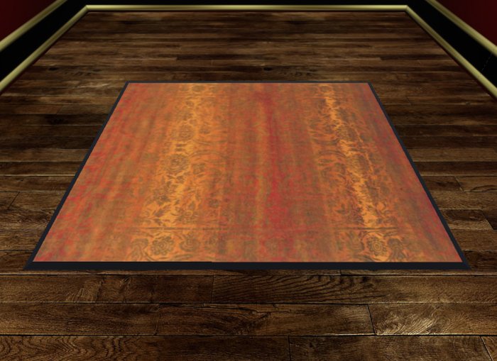 Asian Golden Silk Rug