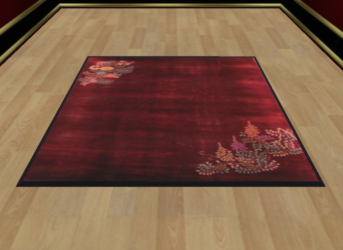 Asian Vintage Red Rug