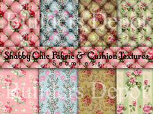 FULL PERM 8 Seamless Shabby Chic Fabric & Cushion Textures