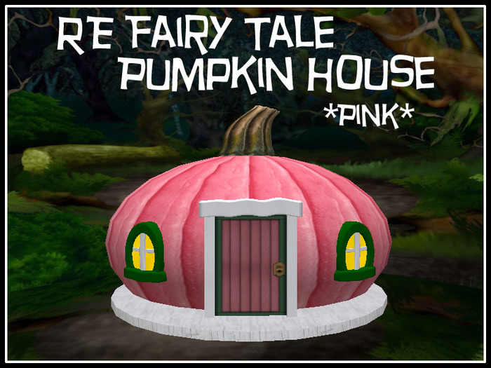 RE Fairy Tale Pumpkin House - Pink - Fun Fantasy Playhouse or Home!