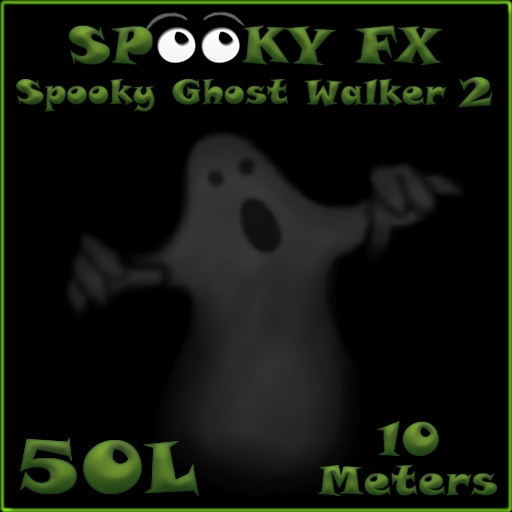 Particle FX Effect - Spooky Ghost Walker 2 by Drake FULL PERM Script and Texture UUID-  Halloween Decoration