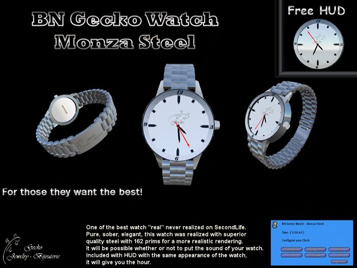 :: Gecko :: Watch - Monza Steel