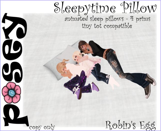 ~Posey~ Sleepytime Pillow Robin's Egg