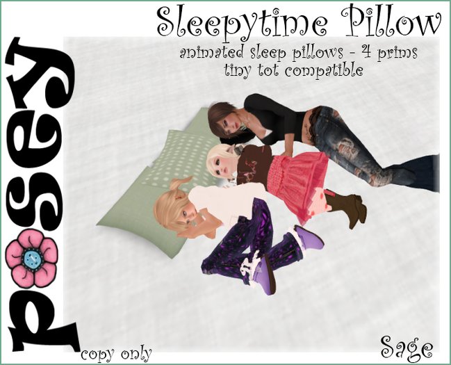 ~Posey~ Sleepytime Pillow Sage