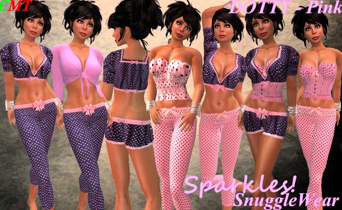 SPARKLES! SnuggleWear : DOTTY - Pink