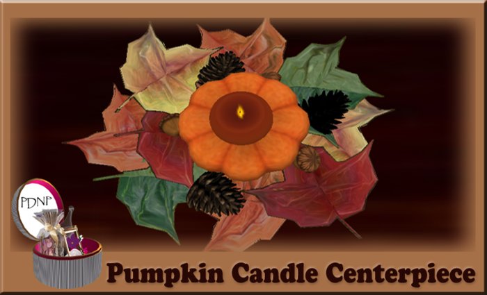 PDN: PUMPKIN CANDLE CENTERPIECE BOX