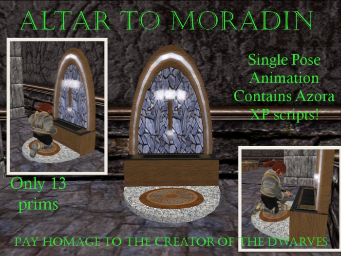Altar to Moradin with Azora XP new version