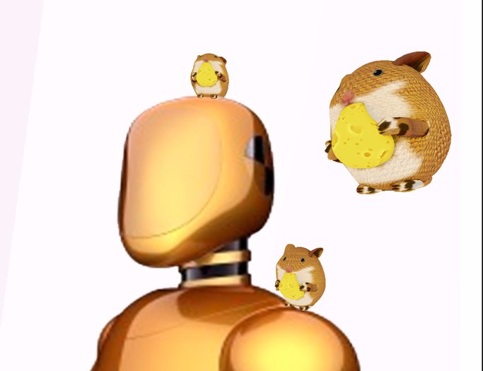 Cubesphere - Cute Hamster pet Gold Head