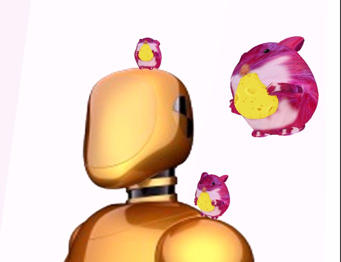Cubesphere - Cute Hamster pet Pink Head