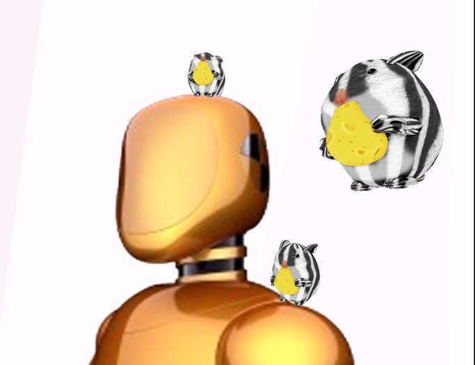 Cubesphere - Cute Hamster pet Zebra Shoulder