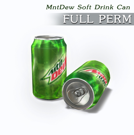 Full Perm MntDew Soft Drink Can
