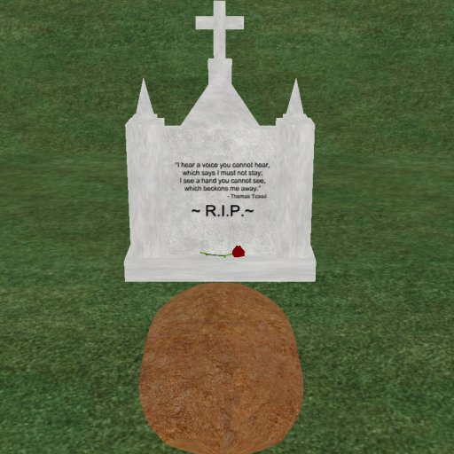 Verse 10, Enticing Designs 5 Prim Large Cross Top Style Cement Tombstone Marker with Inscription, Grave, and Rose