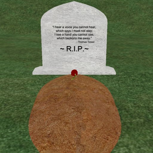 Verse 10, Enticing Designs 5 Prim Rounded Arch Style Cement Tombstone Marker with Inscription, Grave, and Rose