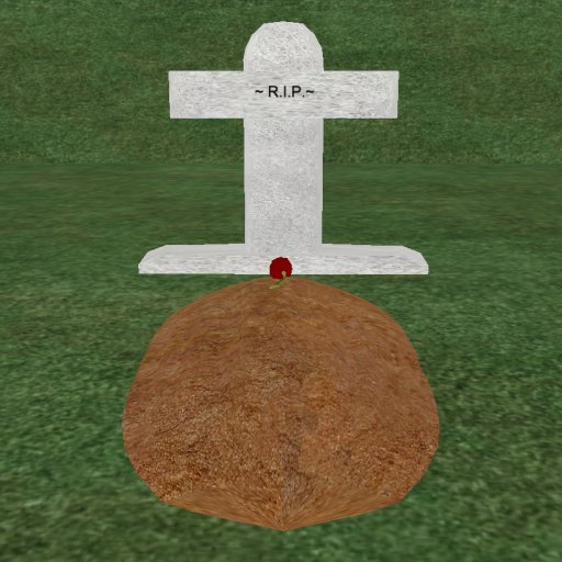 Verse 1, Enticing Designs 5 Prim Dome Top Cross Style Cement Tombstone Marker with Inscription, Grave, and Rose