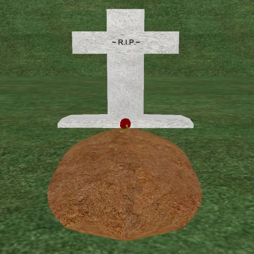 Verse 1, Enticing Designs 5 Prim Plain Cross Style Cement Tombstone Marker with Inscription, Grave, and Rose
