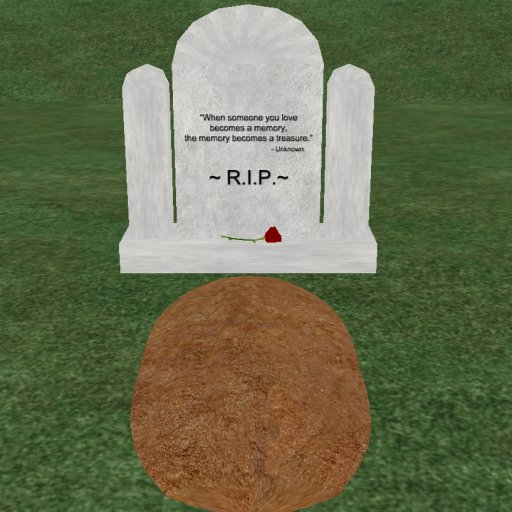 Verse 9, Enticing Designs 5 Prim Dome Top Style Cement Tombstone Marker with Inscription, Grave, and Rose