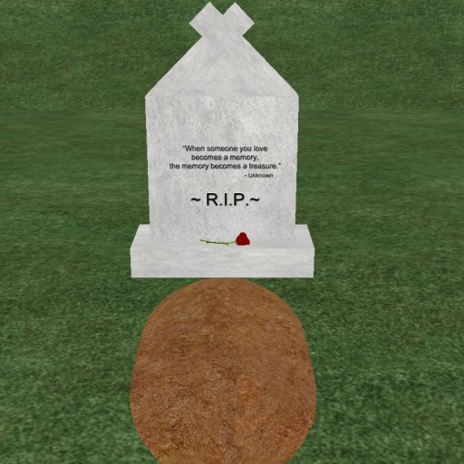 Verse 9, Enticing Designs 5 Prim Large Fancy Square Style Cement Tombstone Marker with Inscription, Grave, and Rose