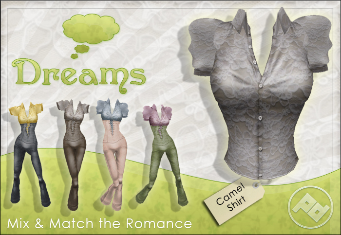 ::Poised:: Dreams Shirt - Coal