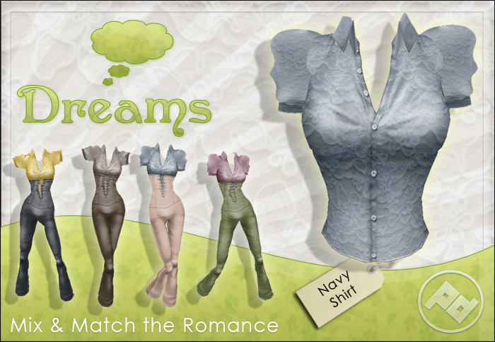 ::Poised:: Dreams Shirt - Navy